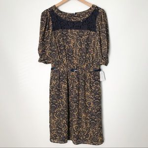NWT Jessica Simpson Paisley Dress - 10